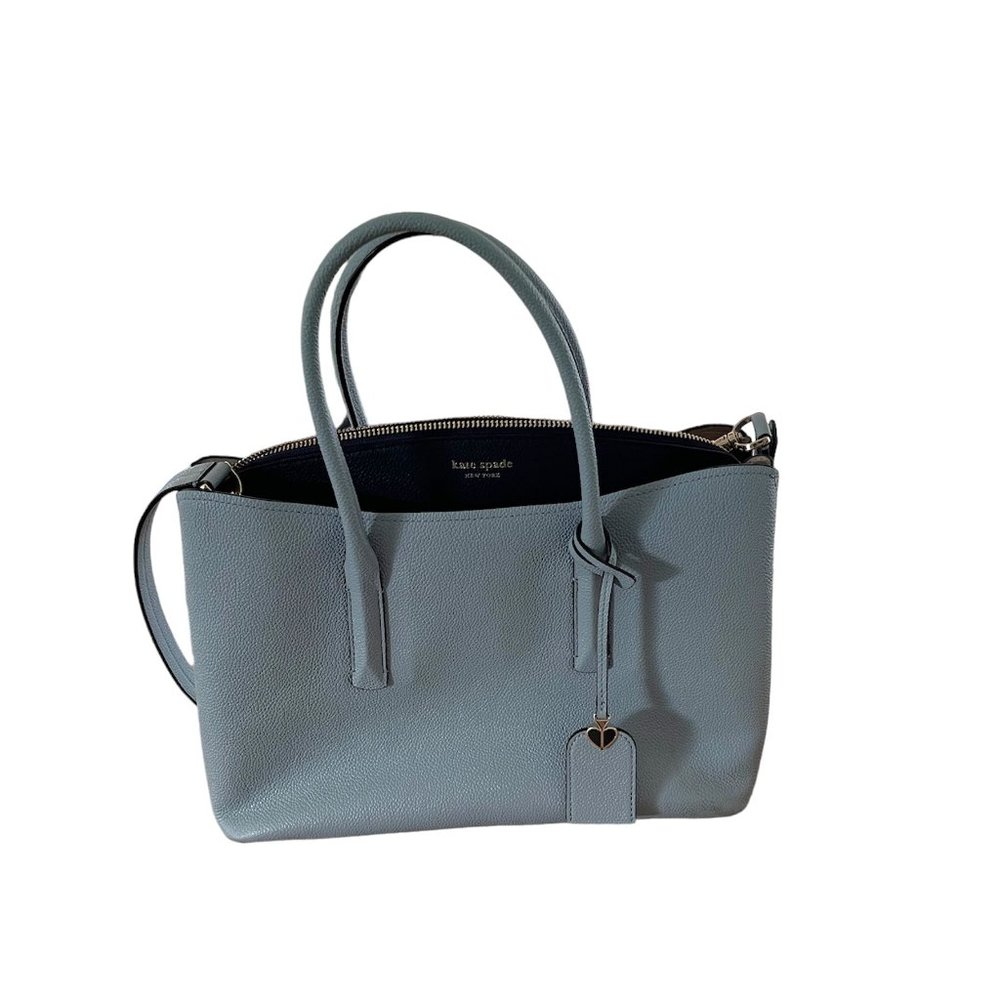 Kate Spade New York Margaux Medium Satchel / Blue Leather - Picture 5 of 12